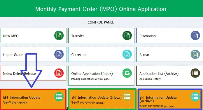 Non Govt Teacher EFT EMIS MPO Form Fill-up